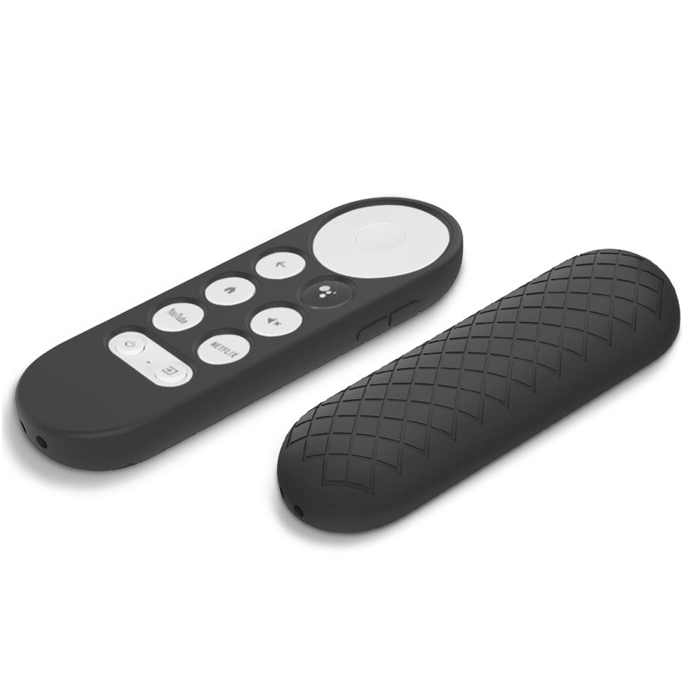 Remote Control Case for 2020 Google Chromecast Smart TV Silicone Protective Cover Anti-drop Non-slip Soft TV Remote Case