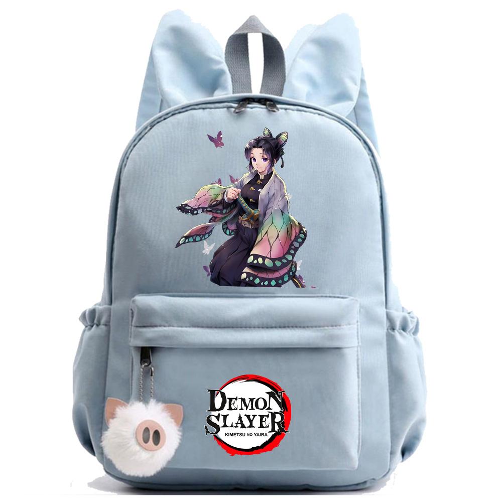 Anime Cartoon Demon Slayer Printed Backpack for Teenger Children Student Schoolbag Girl Women Large Capacity Waterproof Travel Bag Gift Mochila
