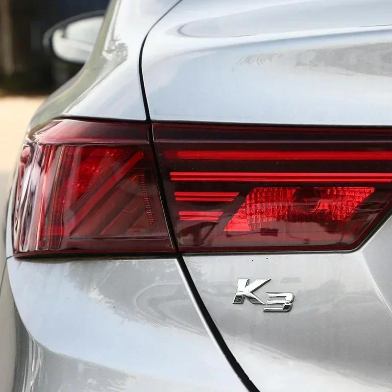BBDP9 3D Metal Chrome Black K2 K3 K4 K5 KX7 Letters Logo Rear Boot Trunk Emblem Badge Sticker for Kia Car Styling Accessories