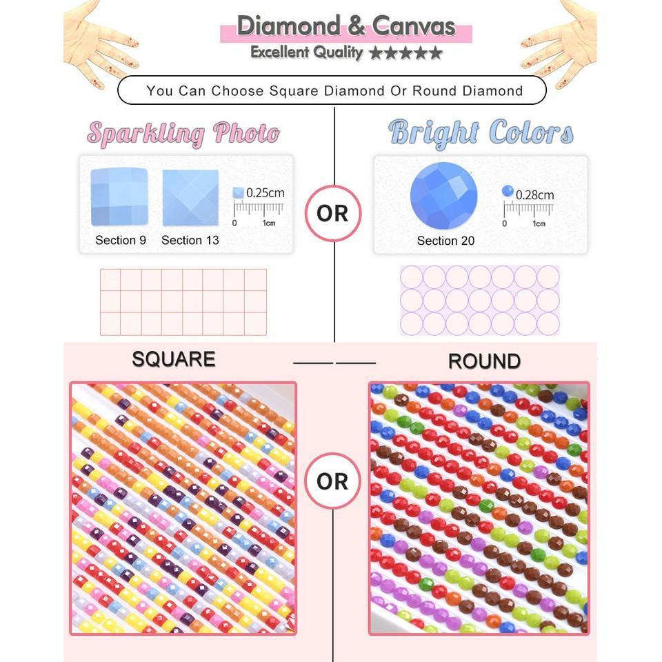 Diamond Painting Town Full Square Round Drill Cross Stitch 5D Diamond Embroidery Landscape Mosaic House Home Decoration