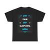 Men's and Women's T-shirts Stay Calm And Sleep