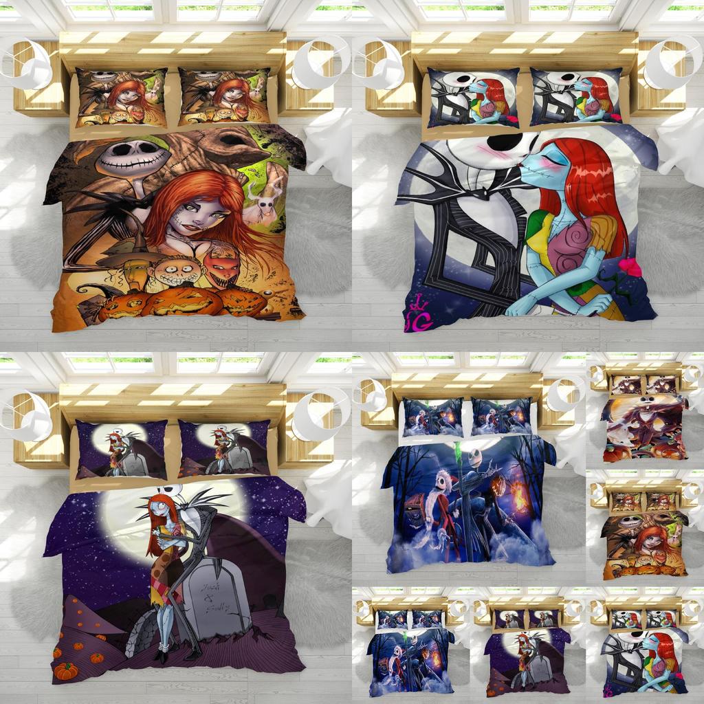 Luxurious The Nightmare Before Christmas 3-piece Bedding Set For Ultimate Comfort