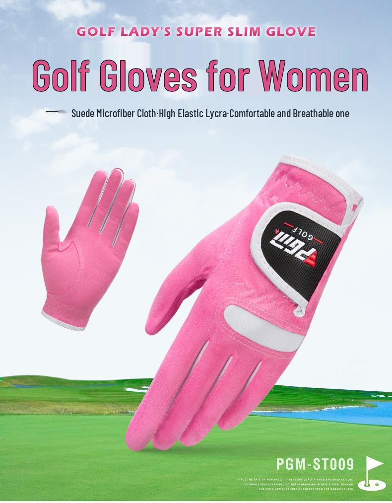 PGM Women's Fingerless Golf Gloves - Microfiber, Non-slip, Wear-resistant