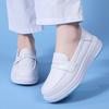 Übergrößen Schuhe für Damen 34-42 Frühling Damen zum Hineinschlüpfen Plateau Schwarz Weiß Flach Bequem Krankenschwester Arbeitschuhe Zapatos De Mujer