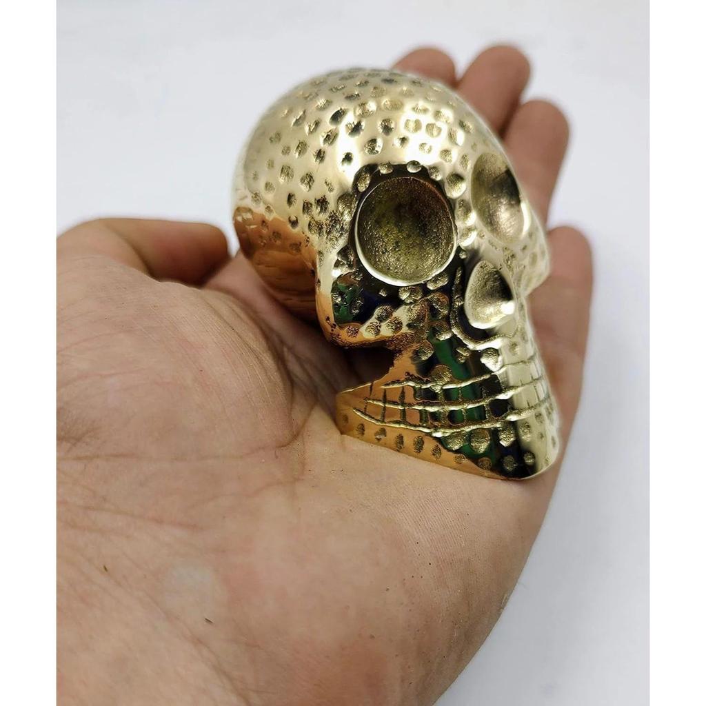 Pisapapeles Estilo Calavera de Latón Mesa Escritorio Decorativo