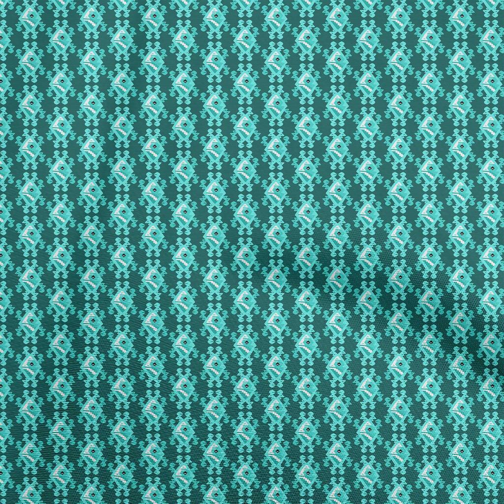 oneOone Cotton Flex Grau Stoff Asiatischer Kelim Nähstoff Meterware Bedruckt Diy Kleidung Nähzubehör 40 Zoll