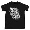 T-shirt da marinaio pirata Barbanera Nave Jolly Roger Teschio Ossa Incrociate Scallywag Tee