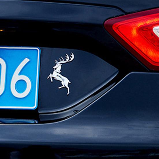 Stylish Emblem Sticker Electroplating Removable Ornamental