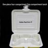 Disposable 4-Compartment Food Container with Lid