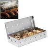 1 pièce Boîte Fumoir Inox Sciure de Bois Barbecue Ajoute une Saveur Fumée au Barbecue Gaz ou Charbon Vente Chaude