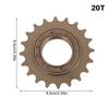 Pignon à roue libre en acier à pignon unique 16T/18T/20T Accessoires pour vélo Engrenage à pignon unique Pièces de rechange pour vélo