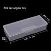 Manicure Tool Storage Box - Rectangular Plastic Organizer for Nail Shop Supplies