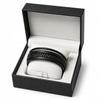 Men' Leather Bracelet Black Braided Adjustable Gift THICK