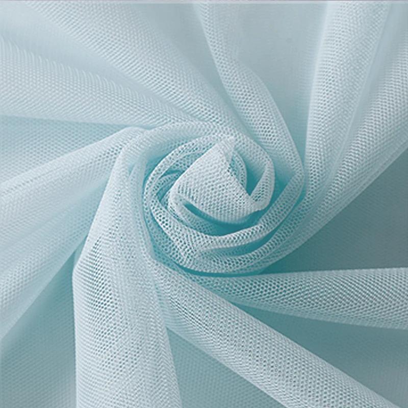 Tissu Tulle Filet Doux Chiffré Pour Couture Décorations de Mariage Rideaux Moustiquaires Robe de Mariage Tissus de Couture DIY1m/5m/10m