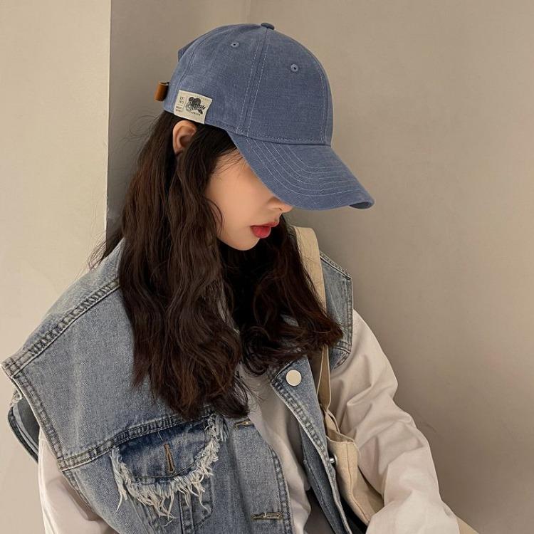 Men's and Women's Korean Fashion Soft Top Versatile Japanese Label Baseball Hats Men's
