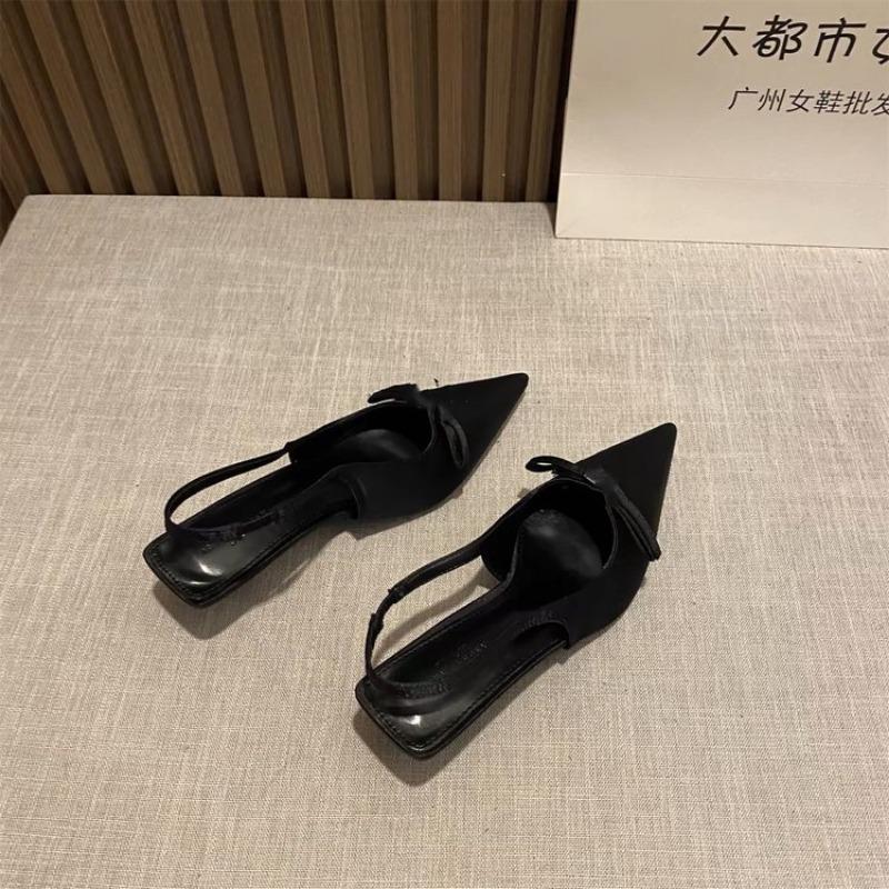 Summer High Heel Women Sandals Fashion Pointed Toe Singbacks Shoes Ladies Elegant Party Dress Sandalias