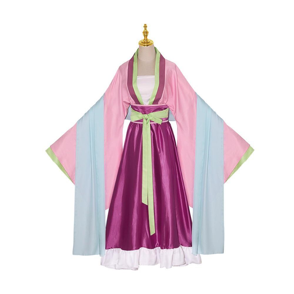 Maomao Cosplay jelmez anime A patikus naplók Hanfu ókor Egyenruha Nyaklánc Fülbevaló Hajtűk Lányok Női