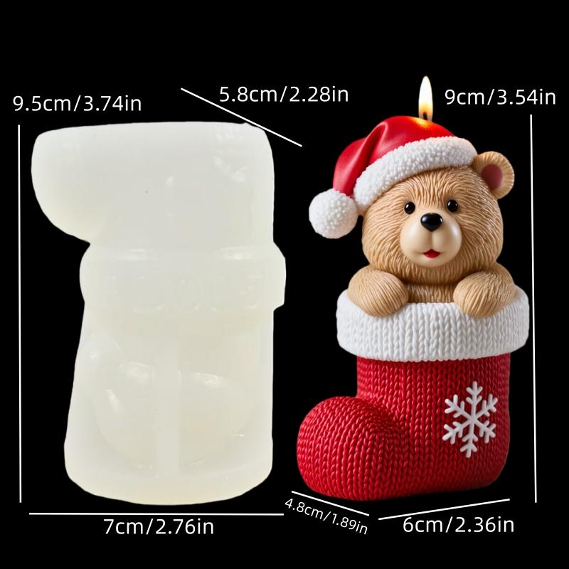 Elegant Fox Shape Candle Mold Silicone Mold Cute Eyes Closed Little Fox Scented Candle Mould Cute Fox Resin Plaster Cement MoldS