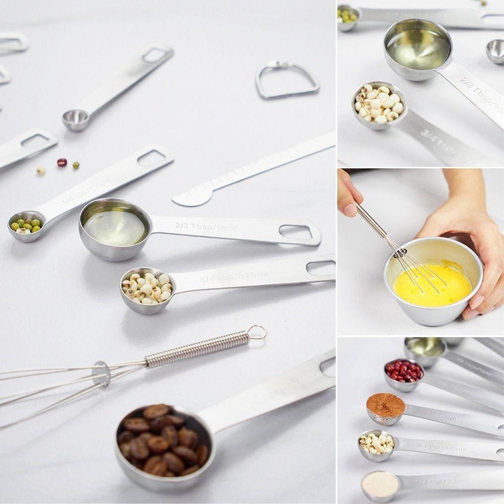 Tsp Measuring Tools Stainless Steel 1/8 Tsp Stainless Steel Measuring Spoons Heavy Duty Measuring Spoons Measuring Spoons Set