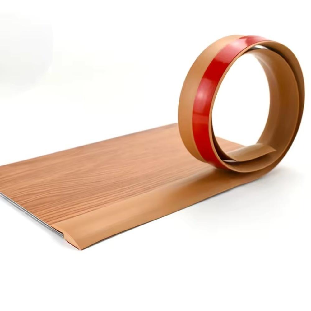 1PC 1m/39.37inch Carpet To Tile Floor Transition Strip Wear-resistant Cuttable Edging Trim Strip PVC Self Adhesive Threshold