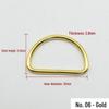 High-End Metal D-Ring Bag Accessories: Gold & Silver Thickened Chain Connector Buckle