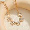 Geometric Zirconia Necklace: Elegant, High-End, Fashionable Accessory for Women