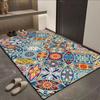 Classic Bohemian Style Front Door Mat Non Slip Household Floor Rug