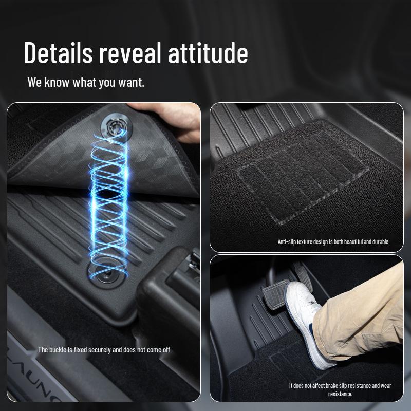 Custom TPE Floor Mats for 2025 Tesla Model 3/Y - Premium Car Accessories