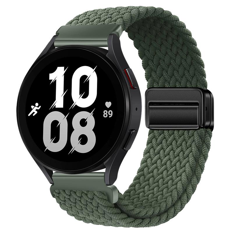 20mm Braided Solo Loop Strap for Samsung Galaxy Watch 6/5/4 44mm 40mm/Classic 47mm 43mm 46mm42mm Nylon Bracelet Watch 5 Pro 45mm