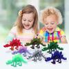 3D Printed Dinosaur Statue Stegosaurus Ornament with Flexible Joints Dinosaur Figurine Photography Prop Desktop Decoration