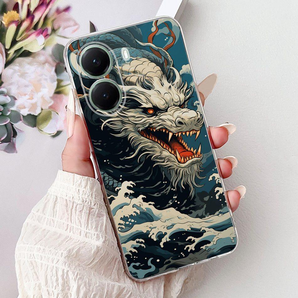 For Xiaomi Poco X7 Pro PocoX7 5G Cool Dragon Tiger Painted Phone Case For Xiaomi Poco X 7 X7Pro Soft Silicone TPU Cases