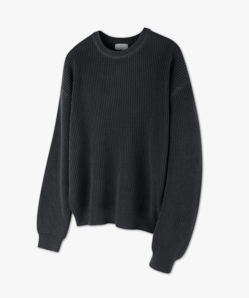 ESN Washable Collared Neck Short Sleeve Knit Black