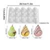Moule en Silicone Sans BPA Forme Mangue Poire pour Cuisson Sûre Desserts Mousse