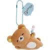 Rilakkuma Yuru Yuru Poka Poka Series Hanging Mascot Badge Soft Plush Toy