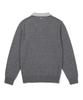 CLOVE [26Fw CLOVE] Contrast Collar Knit Pullover_Men (Charcoal Gray)