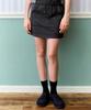 Peace Maker Pocket Sweat Mini Skirt (Charcoal)