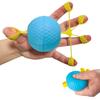 Hand Grip Strength Trainer Ball met elastische siliconen vingercondoom Slow Rebound Anti-slip handrevalidatietraining vingerrekapparatuur