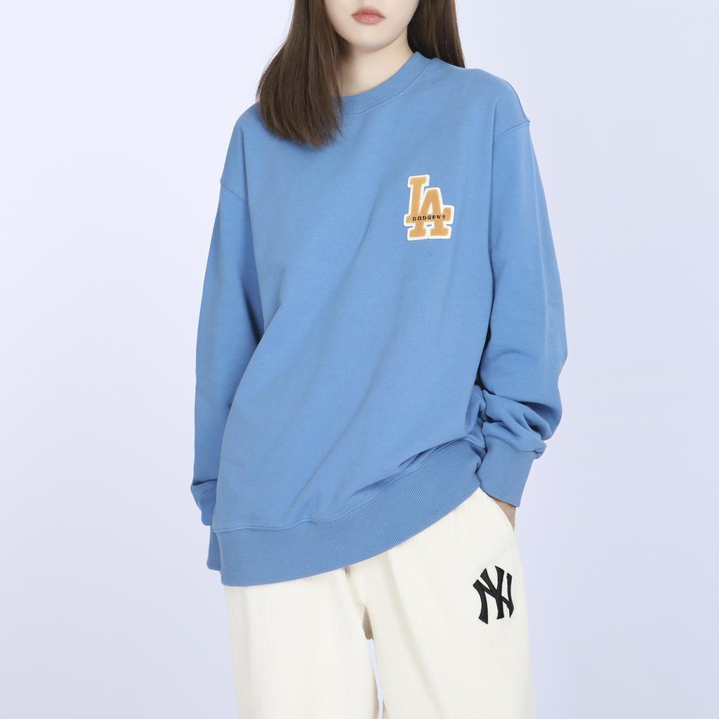 MLB Los Angeles Dodgers Sweatshirts Unisex Blue Crew Neck Moderate Regular 3AMTB0214-07BLD