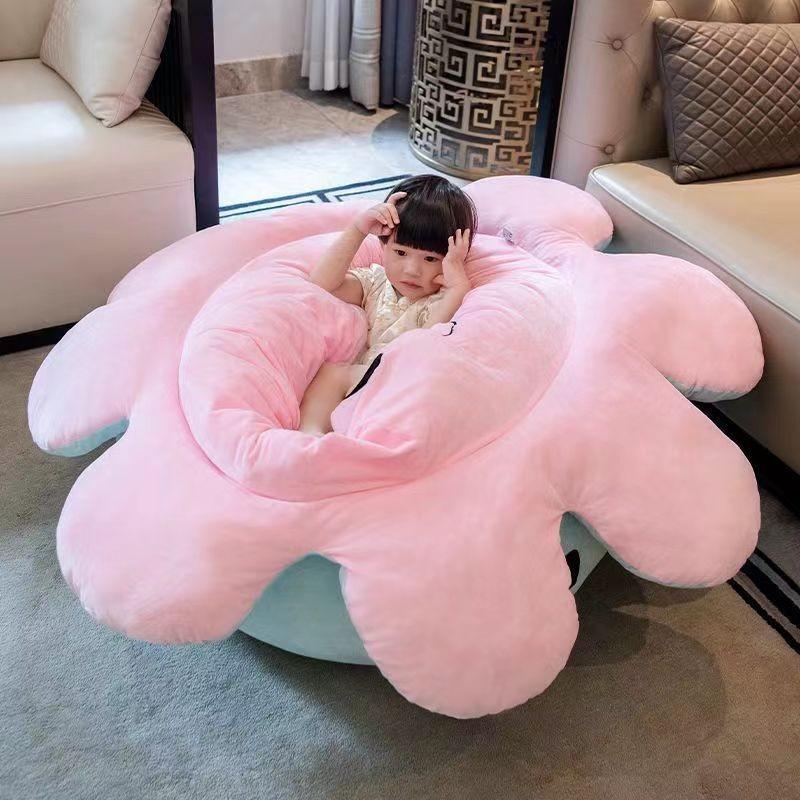 Plush Octopus Pillow With Reversible Face For Living Room Decor And Kids Comfort