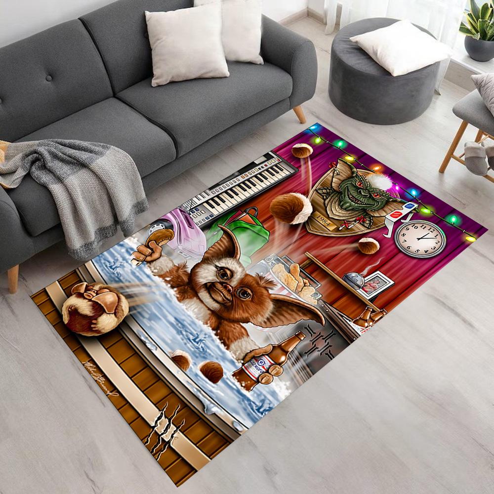 Gremlins Floor Rug Office Rug Design for Dormitory Living Rooms Dining Room Study Room Anti-slip Rug Office Home Decor