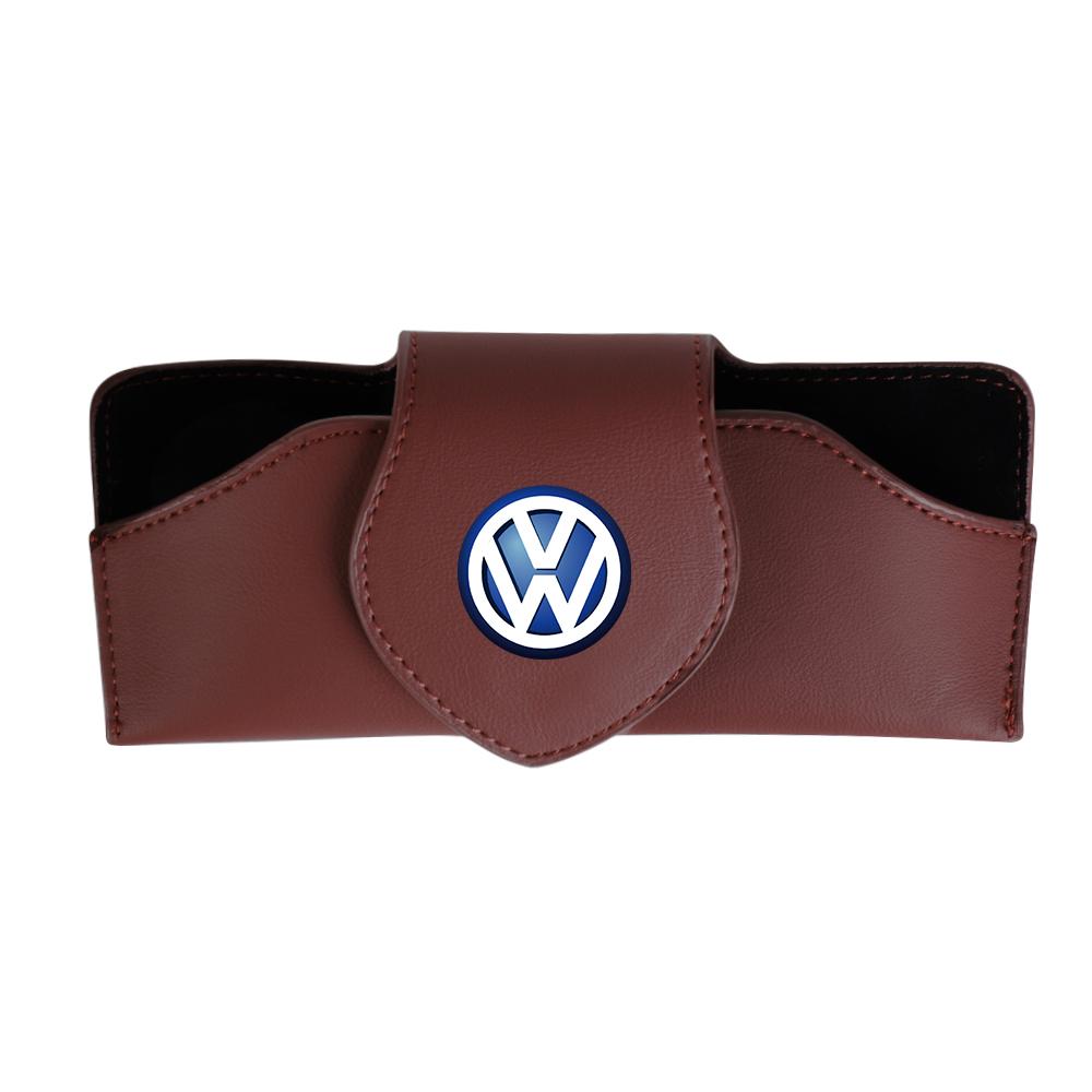 1pcs New Car Sun Visor Glasses Clip Sunglasses Protect Case Center Cover For VW Jetta Golf Beetle CC EOS GTI R32 MK4 Polo Passat zk3