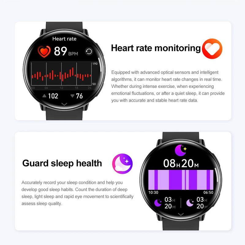 SACOSDING Women Smart Watches ChatAI-GPT Built-in GPS Movement Compass Watch Bluetooth Call Voice Assistant Health Monitoring Smartwatch Man