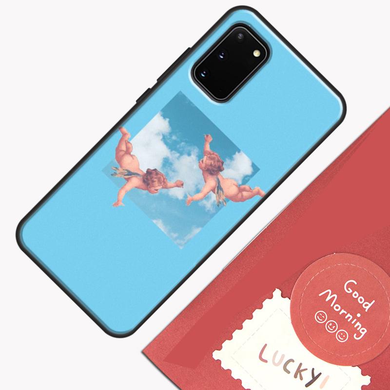 Cute Angels Aesthetic Aesthetics Phone Case For Samsung Galaxy S26 S25 Ultra S20 S21 S22 S23 S24 S10 Plus S25 FE Cover Shell