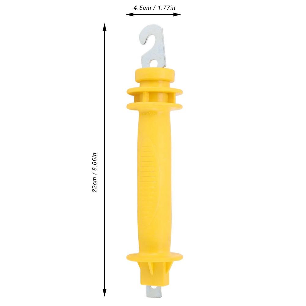 Yellow Electric Fence Gate Handle PE Insulated Fence Grip Electric Fence Gate