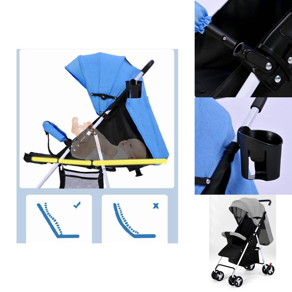 Multifunktionaler Kinderwagen Mit Verstellbarer Sitzlehne Leichtes Design Für Mühelose Ausflüge