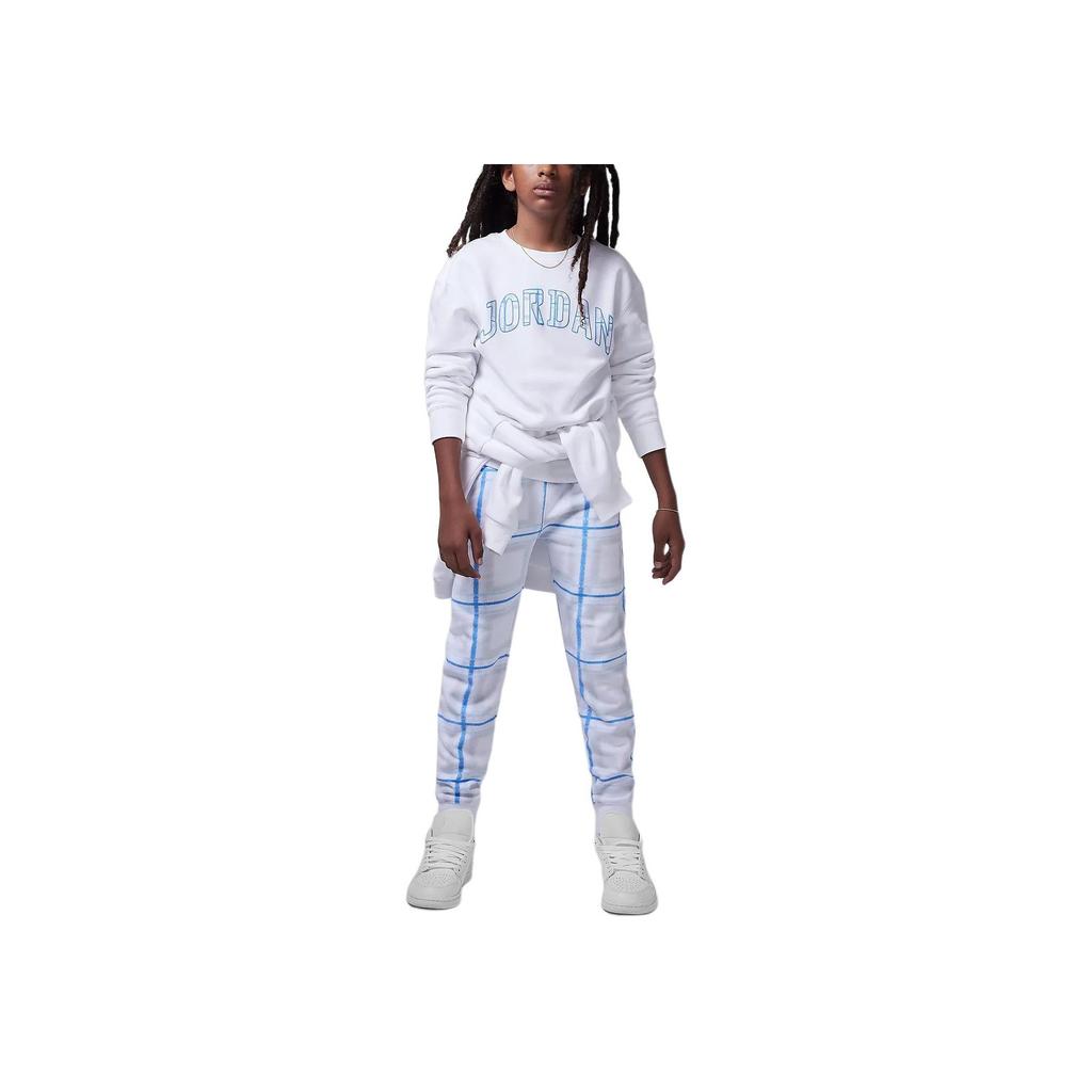 Jordan Brooklyn Essentials Fleece Crewneck Sweatshirt Kids sweatshirt White HQ7091-100
