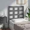 Headboard Gray 80.5 X 4 X 100 Cm Solid Pine Wood