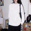Korean Dongdaemun Cute KT Cat Print Cotton Long Sleeve Tee for Women - Age-Reducing, Slimming, Versatile, Loose Fit