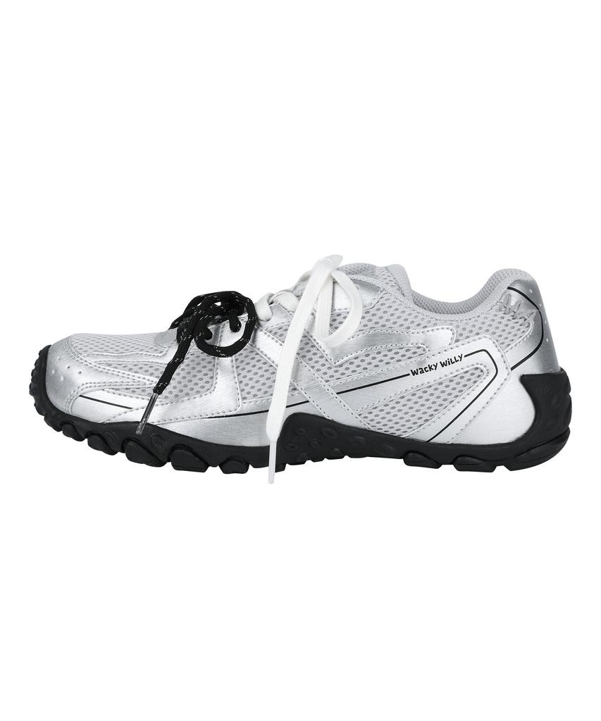 Wacky Willy Kitte Mesh Sneakers Silver