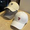 Letter embroidered baseball cap for men and women versatile face small soft top cap sun hat curved brim casual tide
